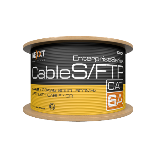 Nexxt Enterprise Cable en bobina Cat.6A S/FTP, NAB-UTP6ABL, revestimiento tipo LSZH 