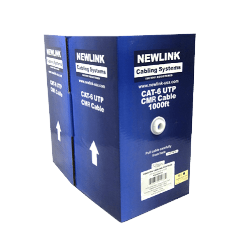 Cable UTP CAT6 NEWLINK azul, interiores 4 pares 23AWG, 305M