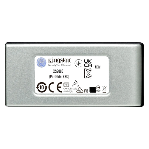 SSD Pórtatil Kingston XS2000 , 4TB, gris